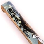 Tribal Lady Wall Hanging Bamboo Mural Painting - Image 2