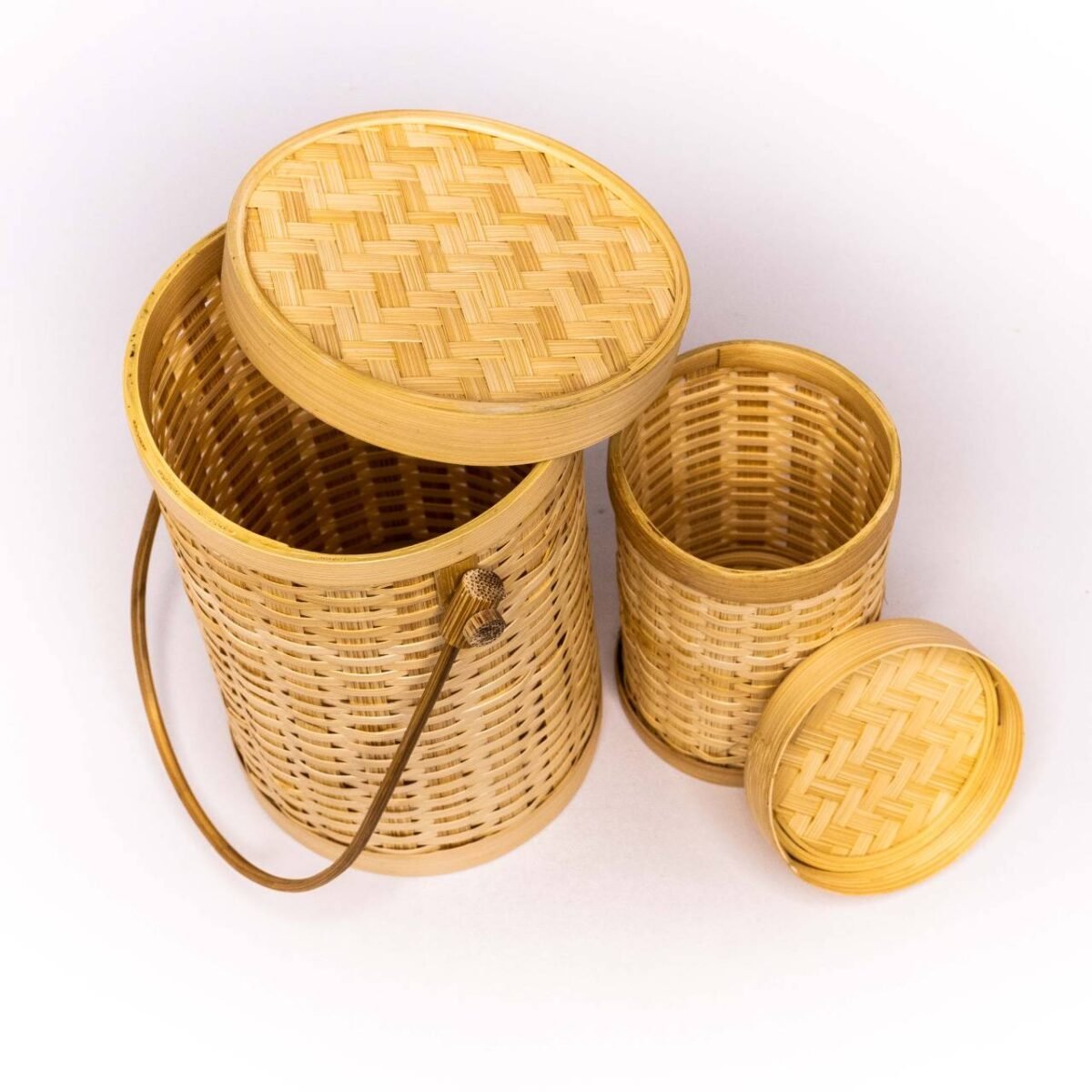Bamboo Food Container with Lid And Handle - Image 6