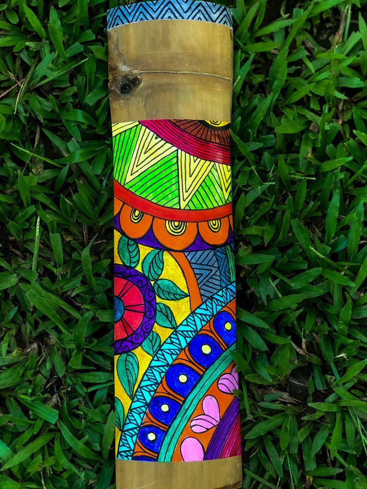 Solace Wall Hanging Bamboo Mural Painting Bambart solace-wall-hanging-bamboo-mural-painting-bambart