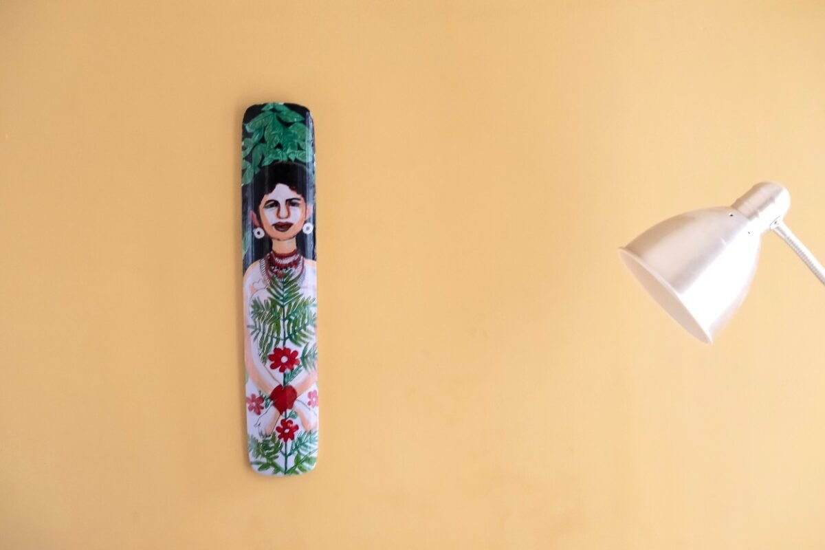 Trob Wall Hanging Bamboo Mural Painting (4 Painting's) - Image 4