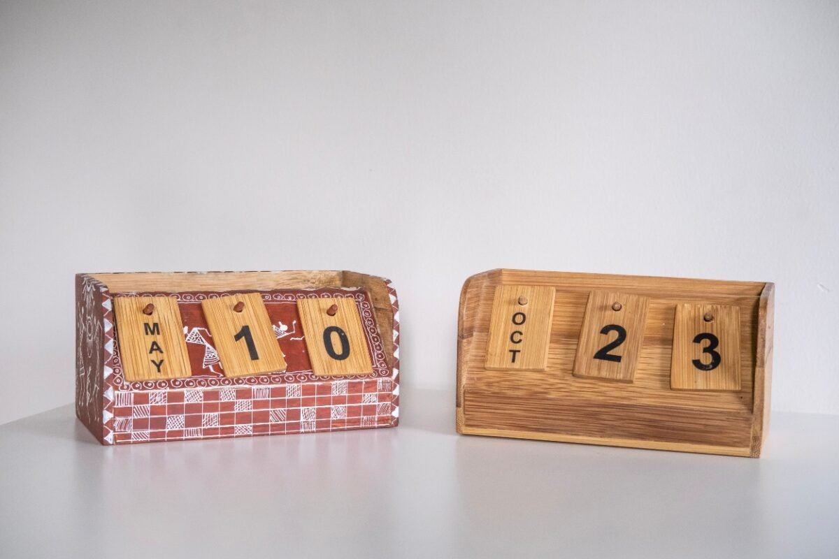 Crafted Bamboo Calendar - Image 3