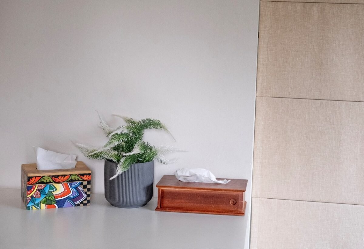 Crafted Bamboo Tissue Box - Image 4